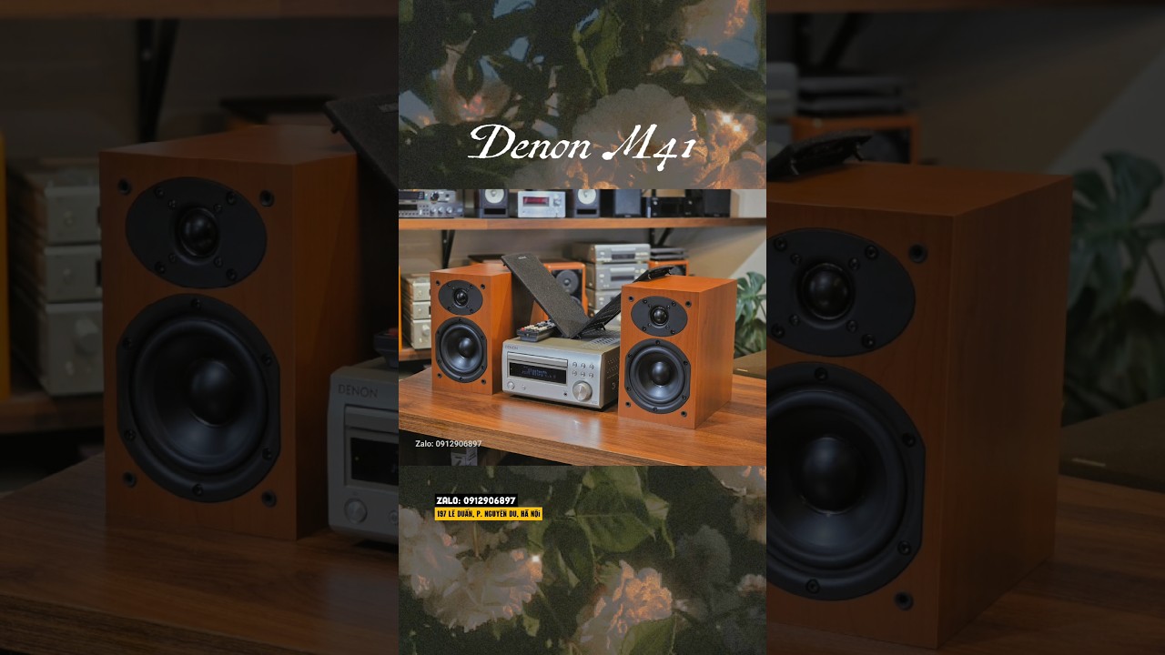 D&agrave;n mini Nhật DENON M41 đời cuối nhiều n&acirc;ng cấp: chơi CD, Bluetooth v&agrave; DAC cực mượt - LH: 0912906897