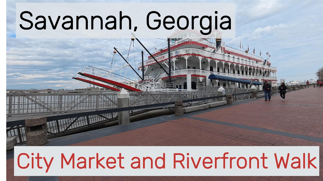 Savannah, Georgia Walk - The More Touristy Areas