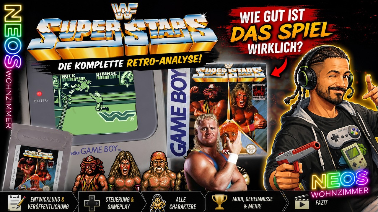WWF Superstars (1991) - Videogame Talk #7 - Neos Wohnzimmer #wrestling #wwf #wwe #gameboy #nintendo