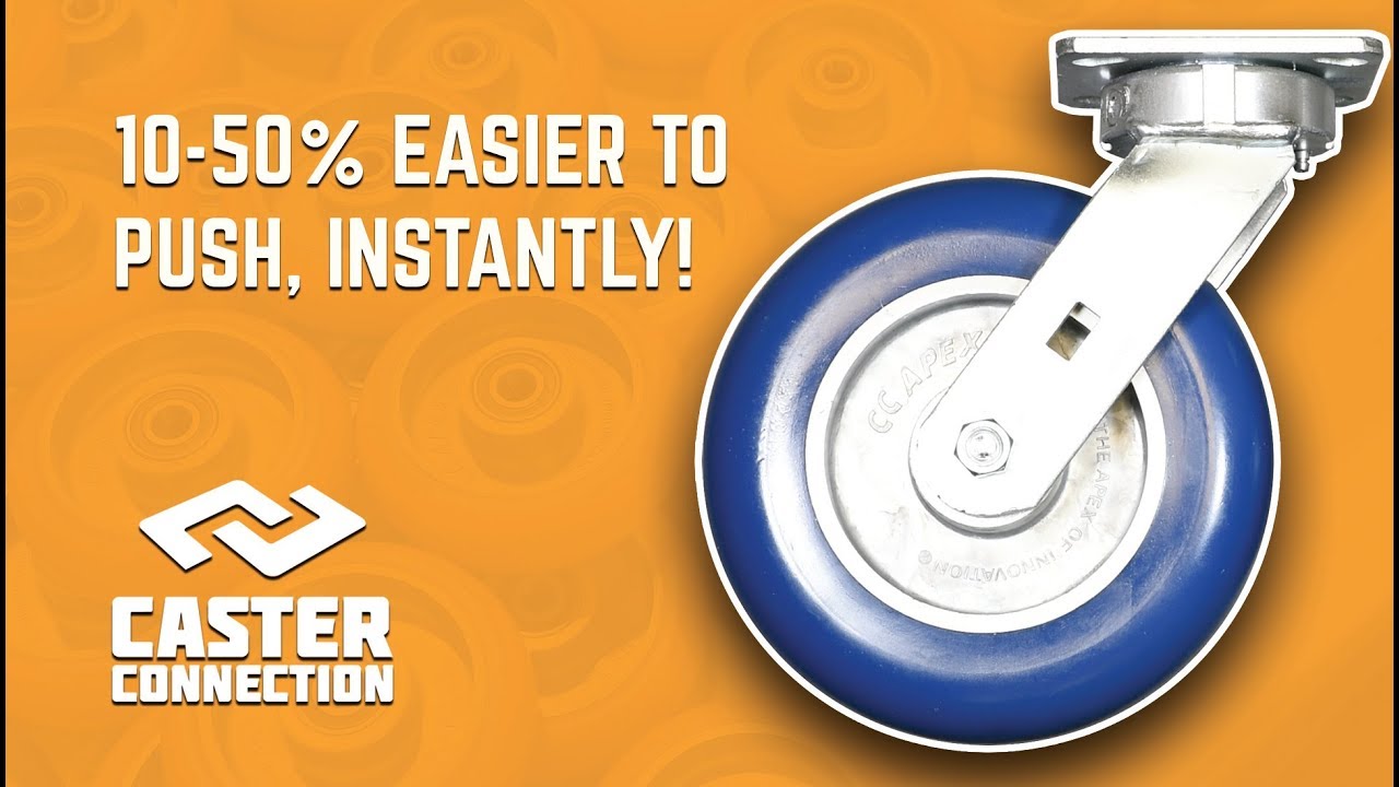 See How an Extended Caster Lead Can Instantly Make Your Carts 10-50% Easier to Push