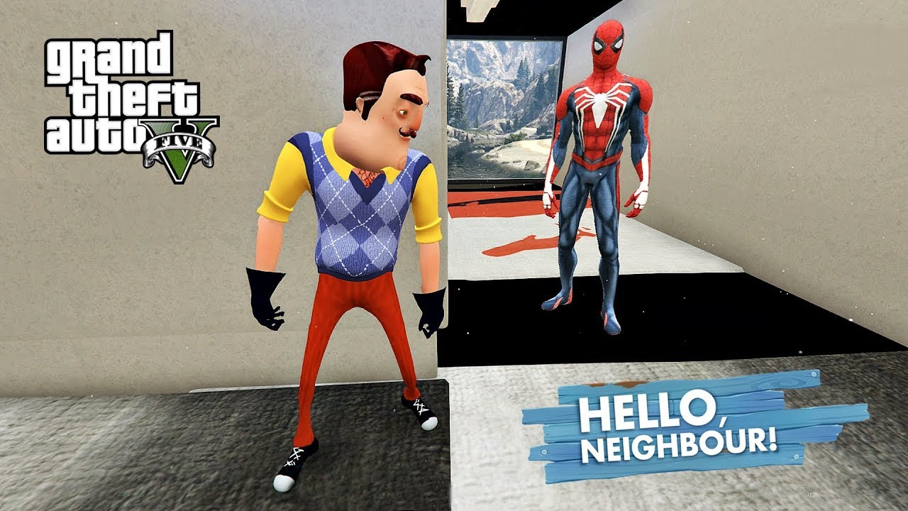 HELLO NEİGHBOR WİLSON İLE SPİDER-MAN'İ KAÇIRDIK (GTA 5 MODS)