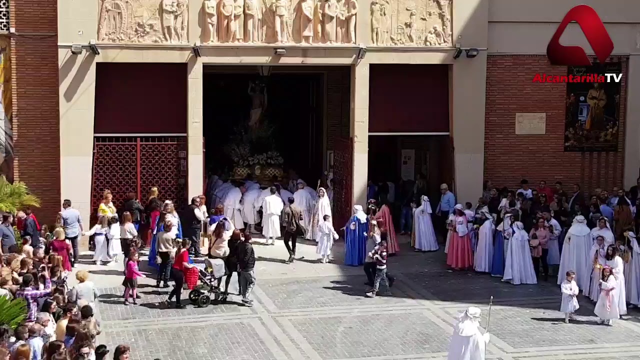 Domingo de Resurrección. Llegada a la Iglesia de San Pedro. Alcantarilla TV DIRECTO