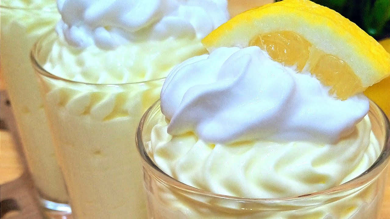 Легкий, легкий и без яиц лимонный мусс, лучший рецепт лимонного мусса.