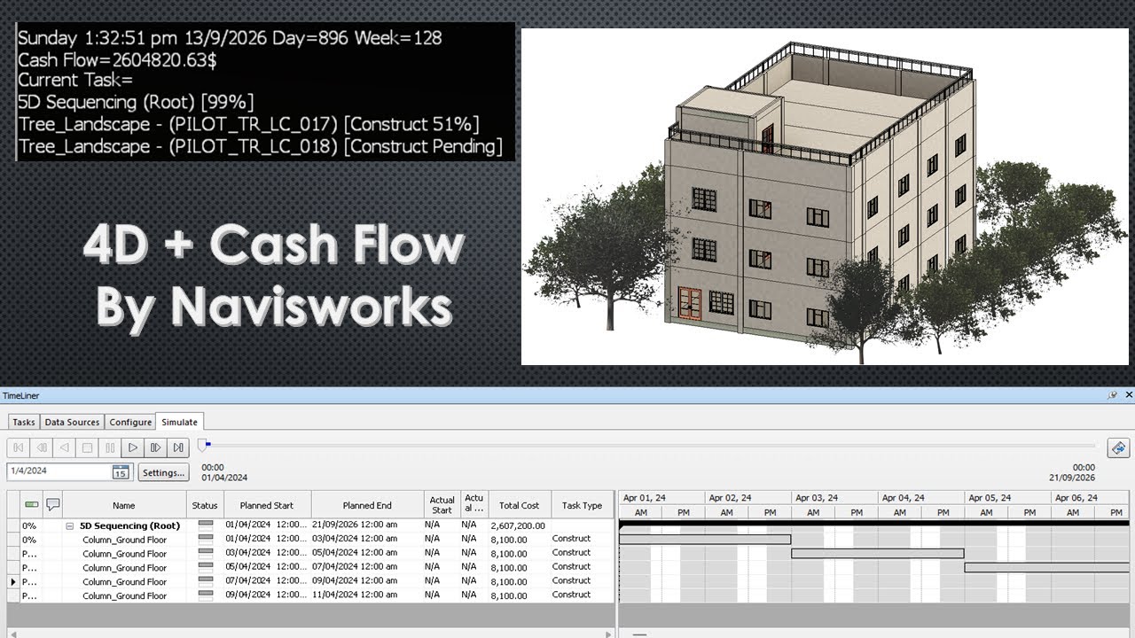 R013 - BIM 5D cost estimation in Navisworks #4d  #revit #bim #modeling #navisworks #estimation #5d