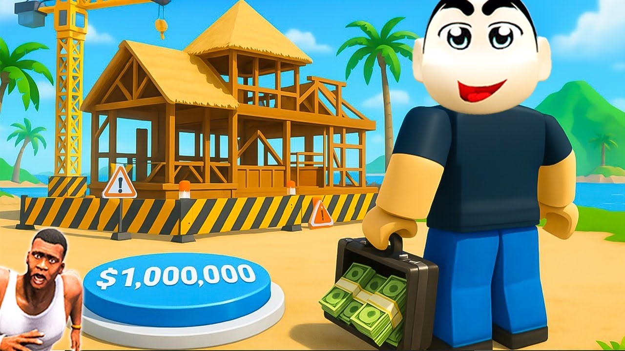 SHINCHAN NOOB VS PRO VS HACKER IN TROPICAL RESTURANT TYCOON ROBLOX with franklin & chop