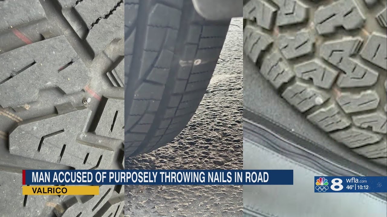 Valrico drivers plagued for months by man throwing nails on road; deputies catch him in the act