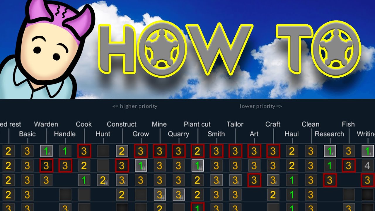 Rimworld BEST Schedule Guide! 1.5+