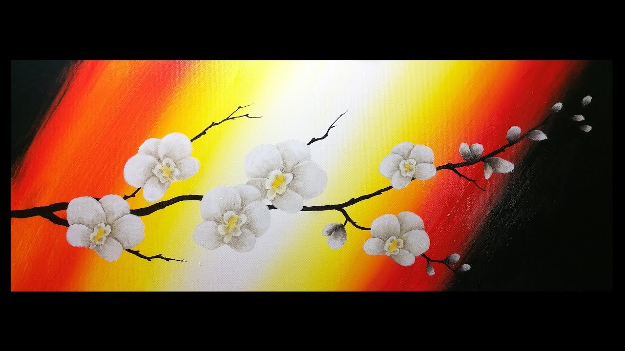 Orchidée Débutants - Peinture Acrylique Facile