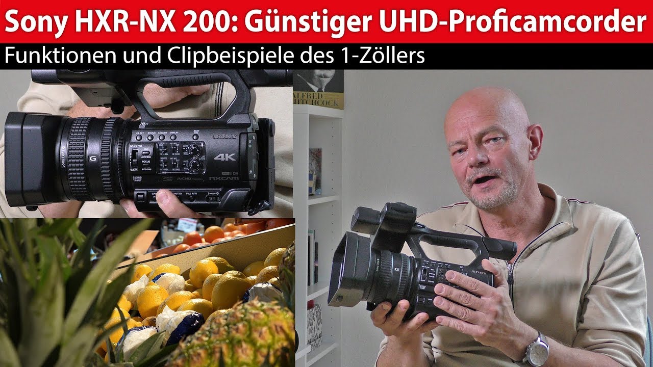 Sony HXR-NX200: Lichtstarker Profi-Camcorder mit Einzoll-Sensor