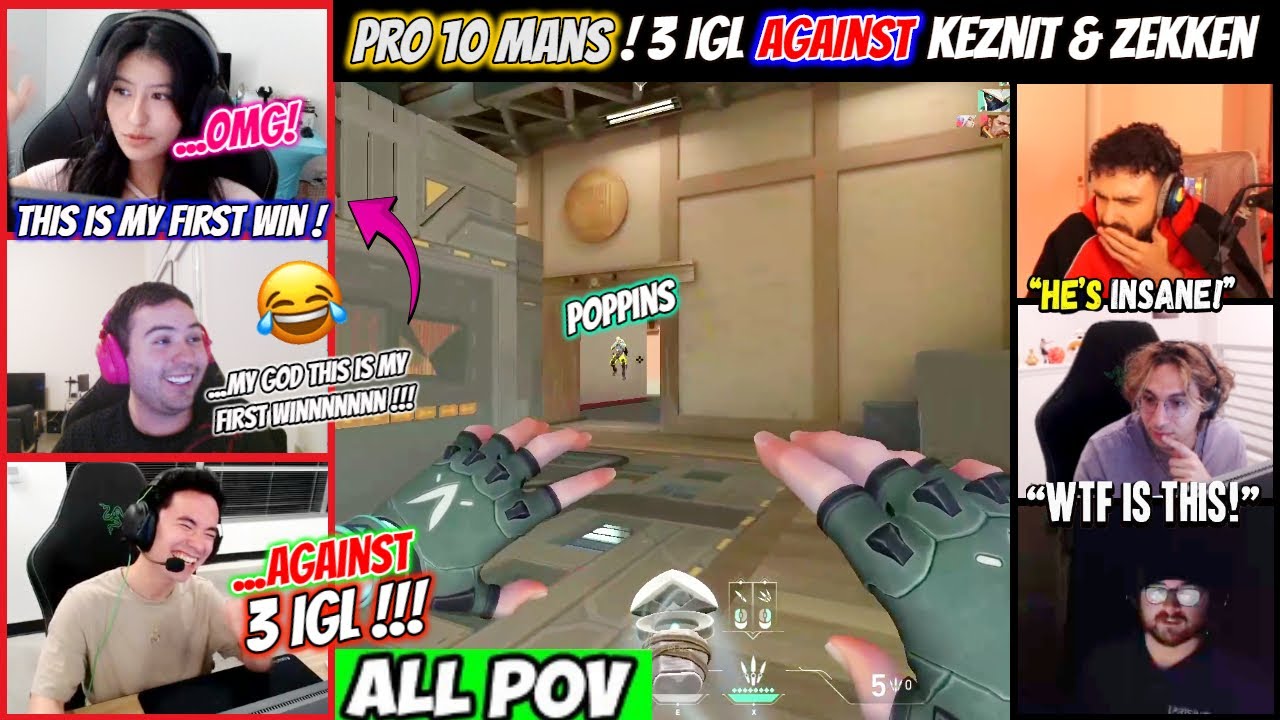 Valorant 10 Man Pro City Plays Ft. Zekken Keznit Misu Vs 3 IGL Johnqt Tdawgg Poppin Tarik & More