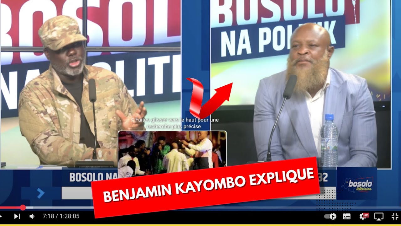 BOSOLO NA POLITIK OFFICIELLE | BENJAMIN KAYOMBO EXPLIQUE LES SENS DE SES CHANSONS