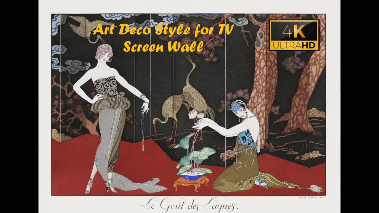 Wall Art TV Display | Art Deco Style | The Roaring 20s, Jazz Era & the Great Gatsby | 2 Hours plus