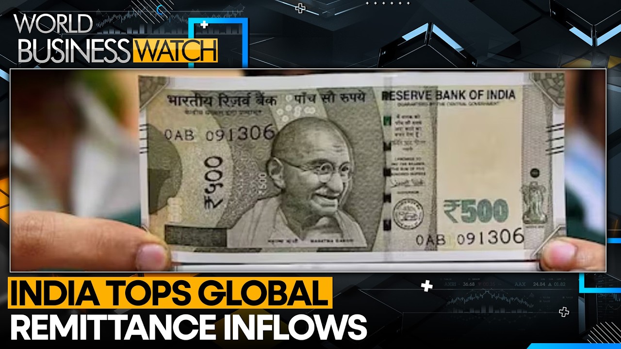 India Leads World in Overseas Money Inflows | World Business Watch | WION