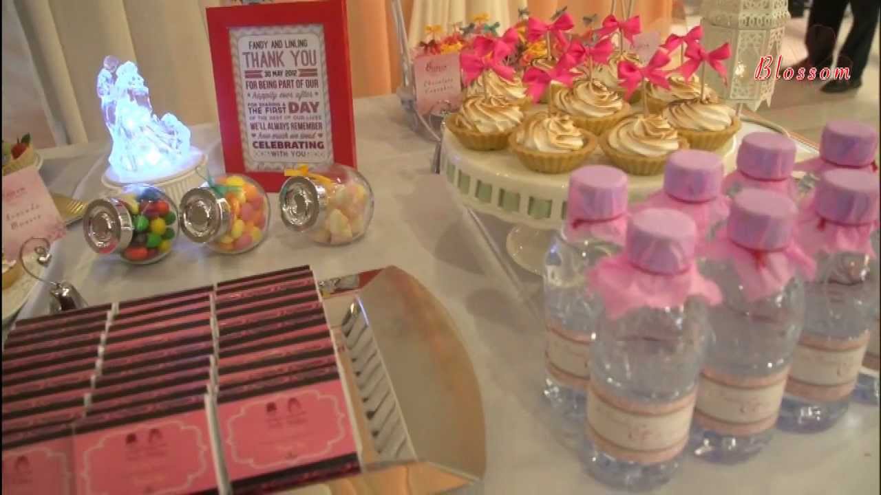 Fandy and Linling Dessert Table by Blossom Bake Station