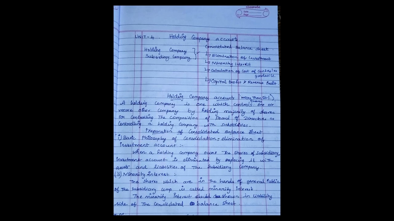 Introduction of chapter 14 holding company accounts corporate accounting volume 2 