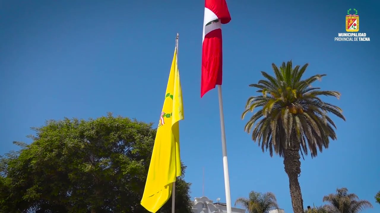 MPT inició la semana jubilar con el izamiento del Pabellón Nacional, en el Paseo Cívico