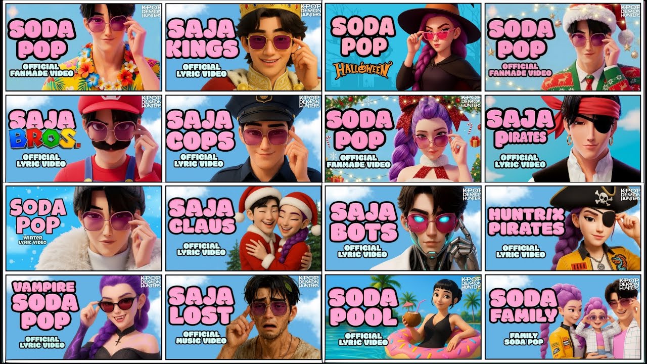 SODA POP 🎮 Kpop Охотники на демонов 🆚 SAJA Boys