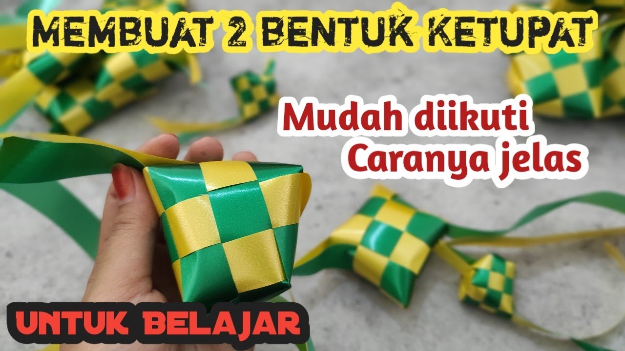 Cara membuat Ketupat dari Pita | Mudah| Cocok untuk belajar | penjelasan detail