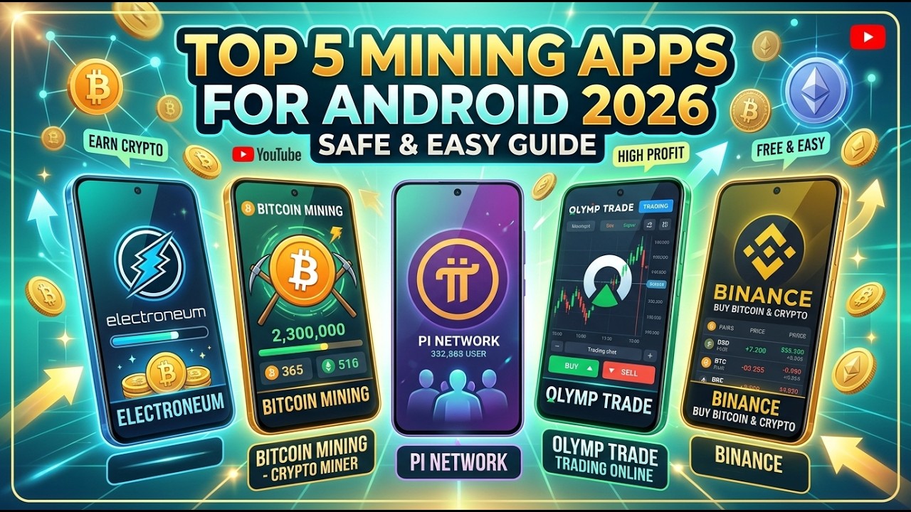 Top 5 Mining Apps for Android &ndash; Safe & Easy Guide 2026