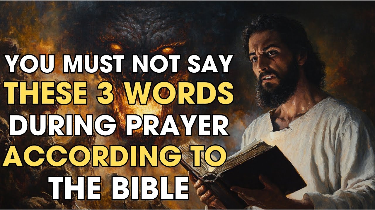 You MUST NOT Say These 3 Words During Prayer: They Block Your Prayers | Biblical Wisdom