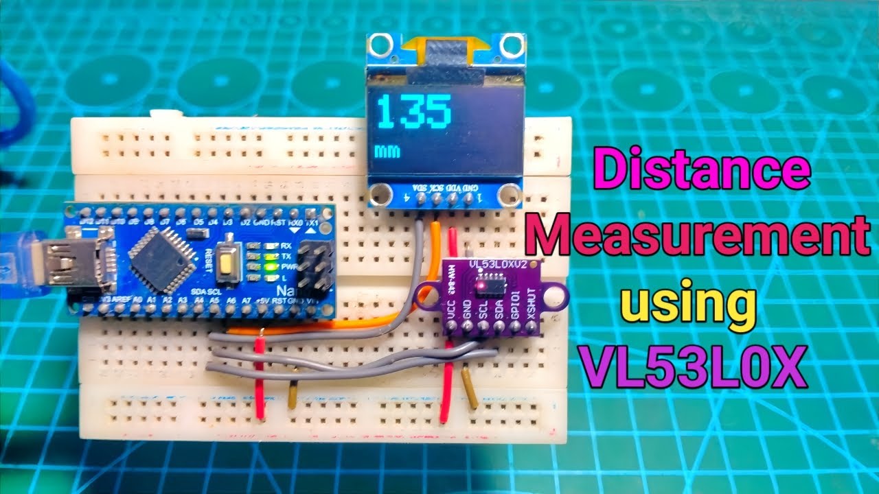 How to make Distance Measuring device using VL53L0X sensor and OLED display