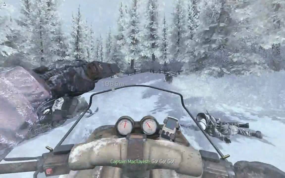 Modern Warfare 2, full walkthrough (Veteran difficulty), Mission 3 - Cliffhanger, Part 2/2
