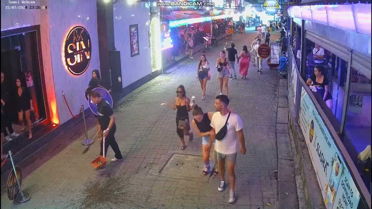 SIN club koh Samui  Thailand  Live Street Webcam 01. Остров Самуи, Тайланд