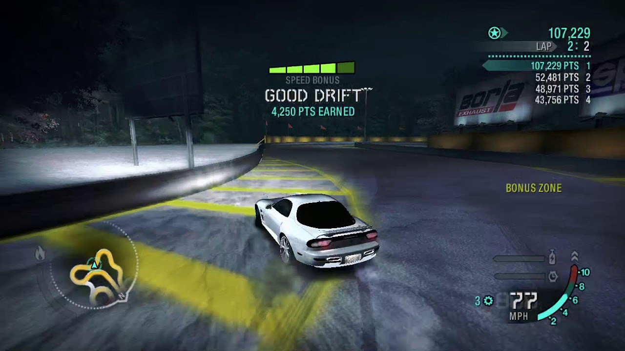 NFS CARBON (PS3) GAMEPLAY  WATCH @1080p60fps