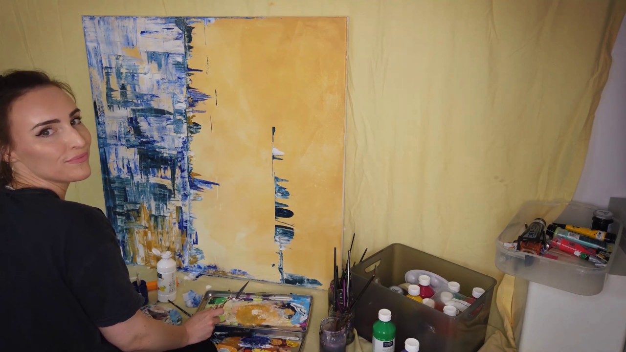 WdoWA - Leć! feat. Marlena Patynko prod. Johnny Beats  /  abstract painting timelapse