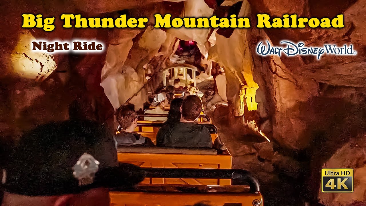 Big Thunder Mountain Railroad at Night On Ride Low Light 4K POV Walt Disney World 2023 01 28