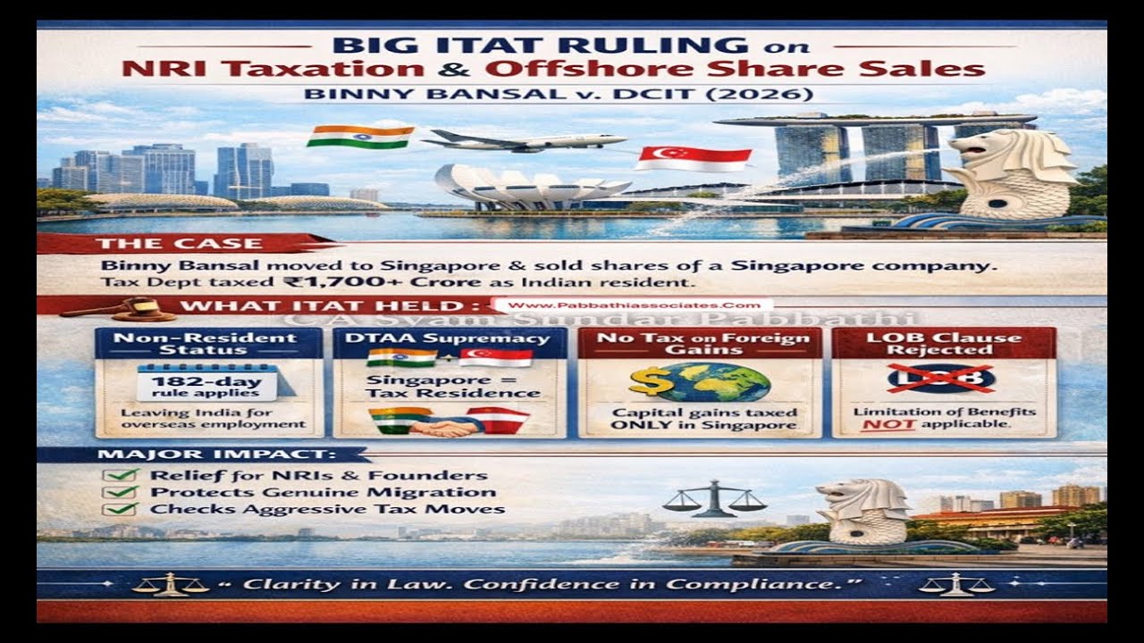 Banglore ITAT: Binny Banshal V/s DCIT: (IT)A No.571/Bang) PPT/YouTube deliberation: CA Nitin Pathak