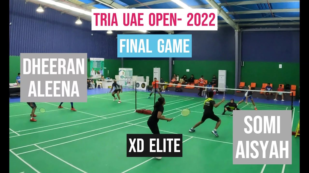 XD-F Dheeran Aleena vs Somi Aishya  _FINAL Game  || UAE Open Badminton Tournament|| Abudhabi
