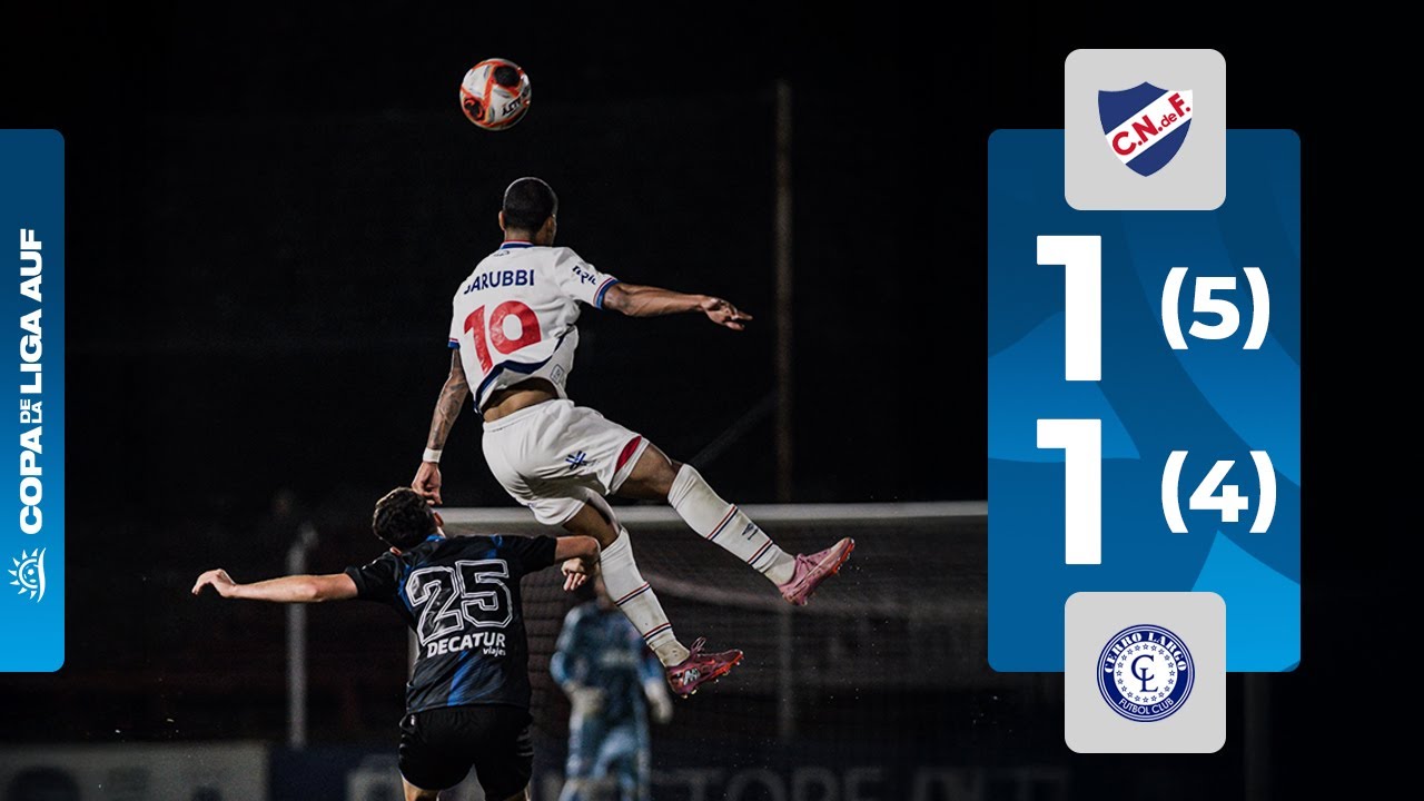 Nacional 1 (5) - (4) 1 Cerro Largo  | Resumen del partido | Copa de la Liga AUF 2026 | #AUFTV