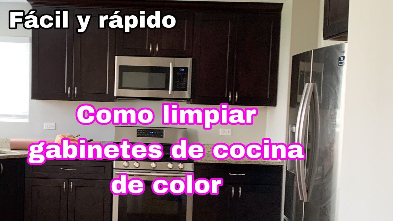 ELIMINA LA GRASA, LO SUCIO Y LA MUGRE DE TUS GABINETES DE COCINA FACIL Y RAPIDO | Gabinetes de color