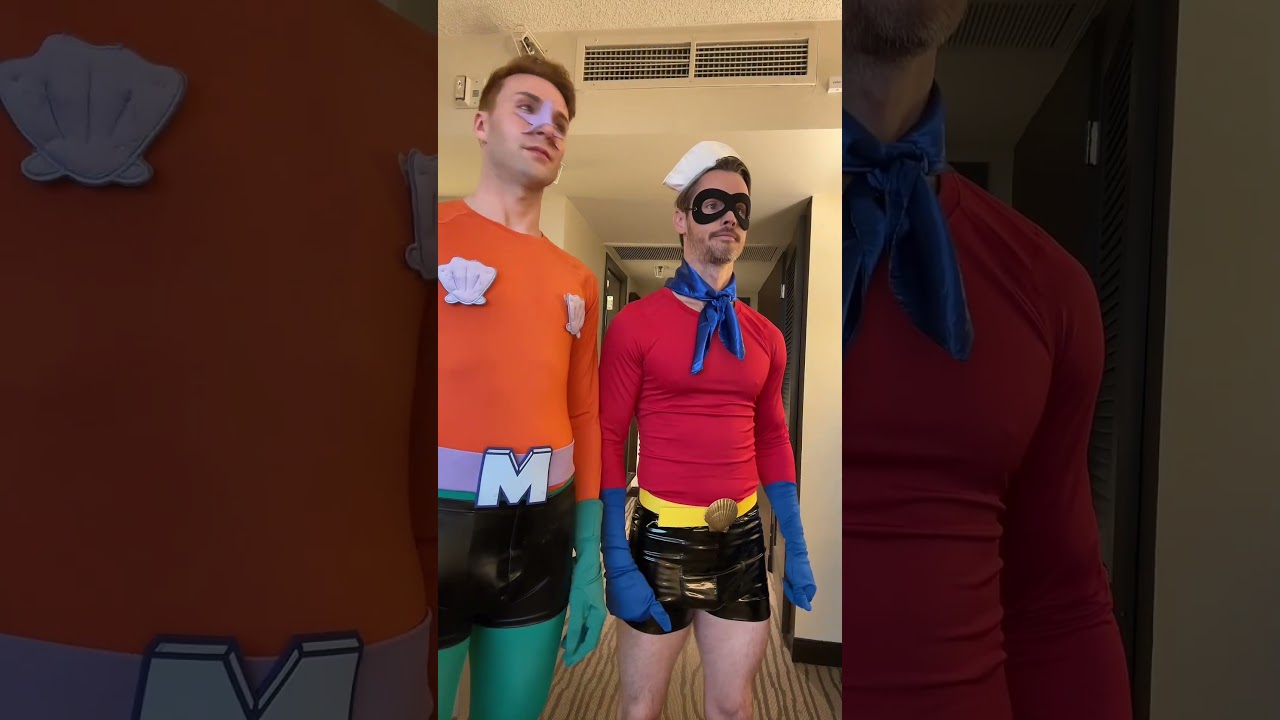 Mermaid Man and Barnacle Boy UNITE! #cosplay #spongebob