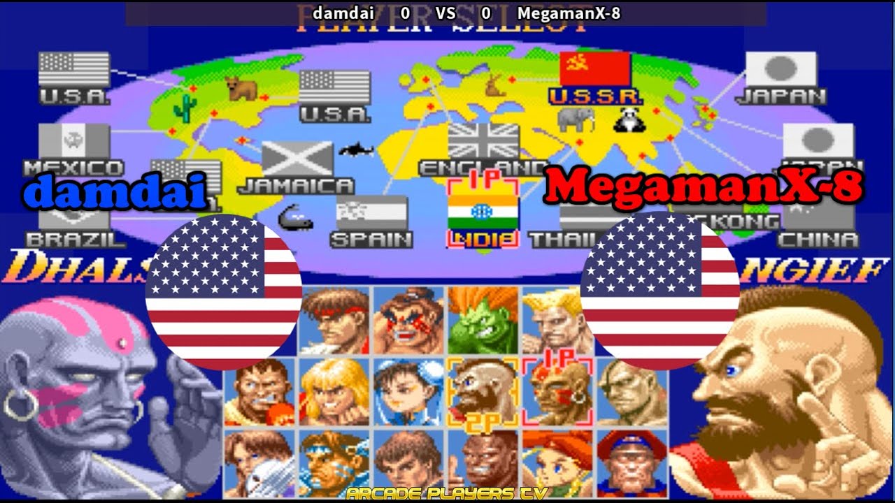 Super Street Fighter 2: The New Challengers ➤ damdai (Usa) vs MegamanX-8 (Usa)