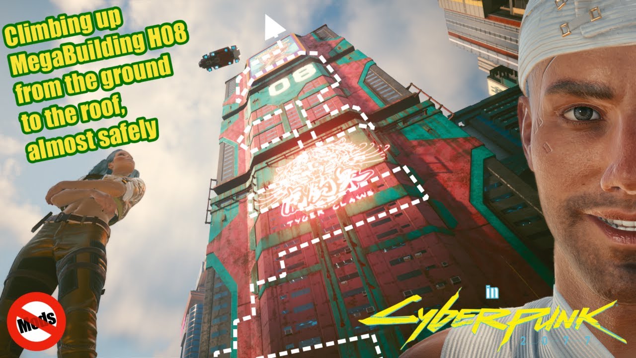 Climbing Up Megabuilding H08 in Cyberpunk 2077