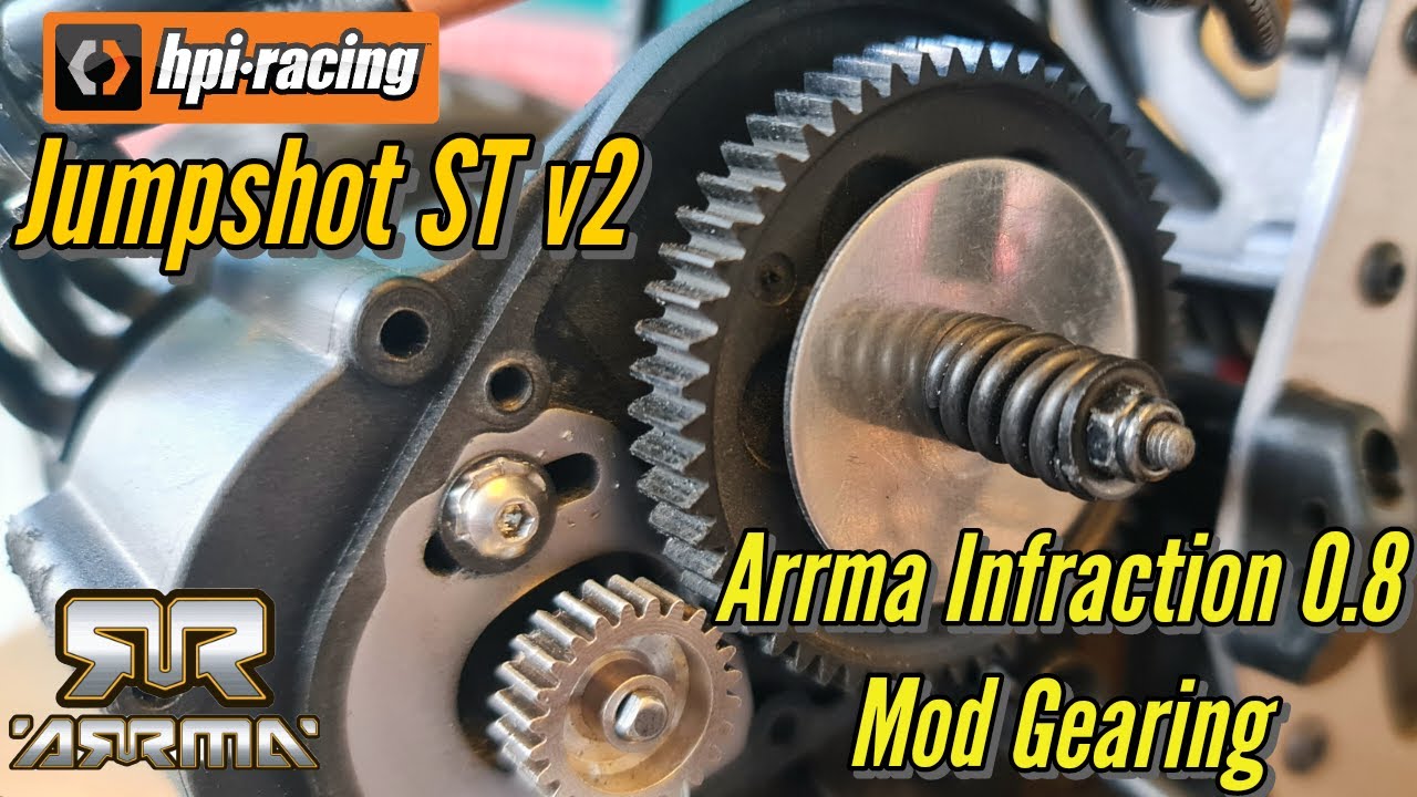 Модификация производительности HPI Jumpshot V2 с использованием Arrma 0.8 Mod 32DP Gearing