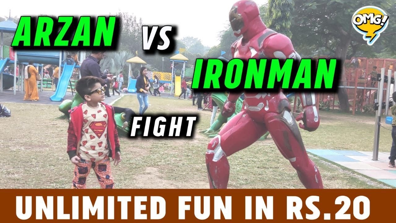 SUPER MAN VS IRON MAN | NANDAN VAN Children Park | SDMC Park Greater Kailash | Kids Paradise |