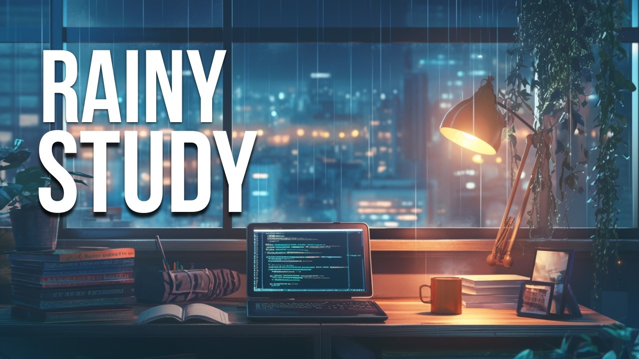 Rainy Late-Night Study Music (No Vocals) | Deep Focus, No Distractions