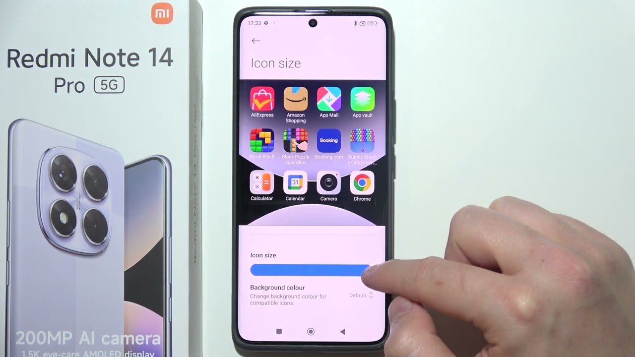 Redmi Note 14 Pro: How to Change Icons Size