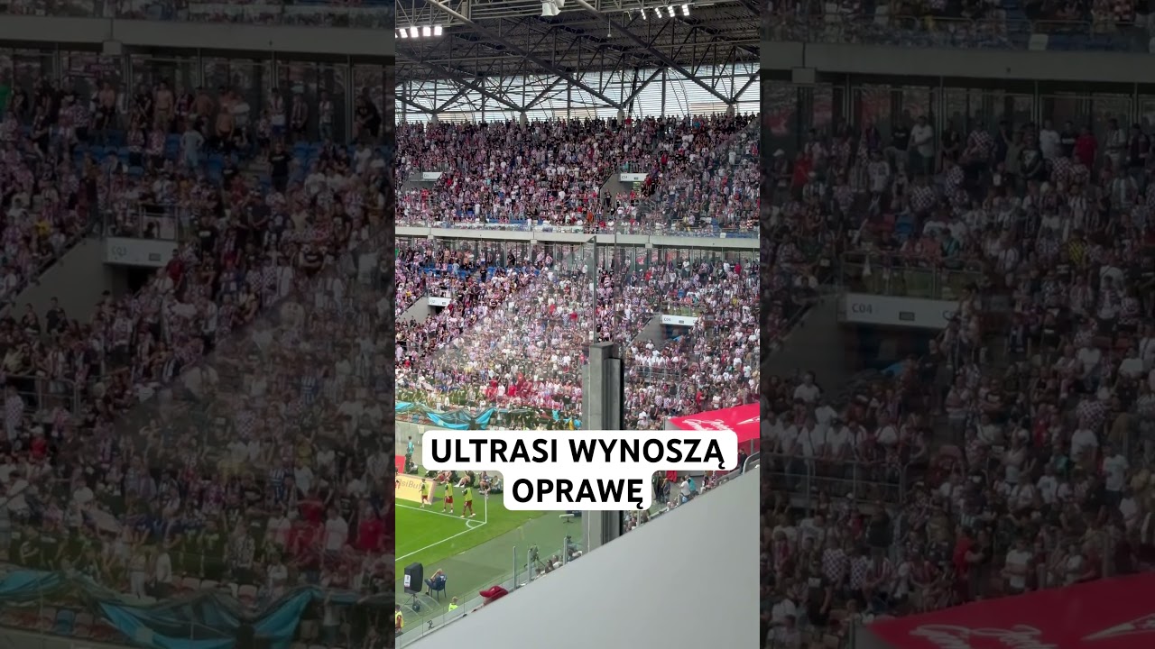 ULTRASI WYNOSZĄ OPRAWĘ #ultras #g&oacute;rnikzabrze #kibice #torcida #oprawa #shorts #ekstraklasa #viral