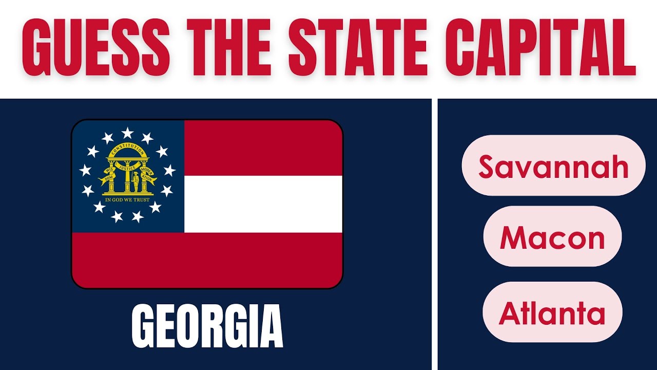 Guess the US State Capitals Quiz 🇺🇸 | Can You Name Them All?