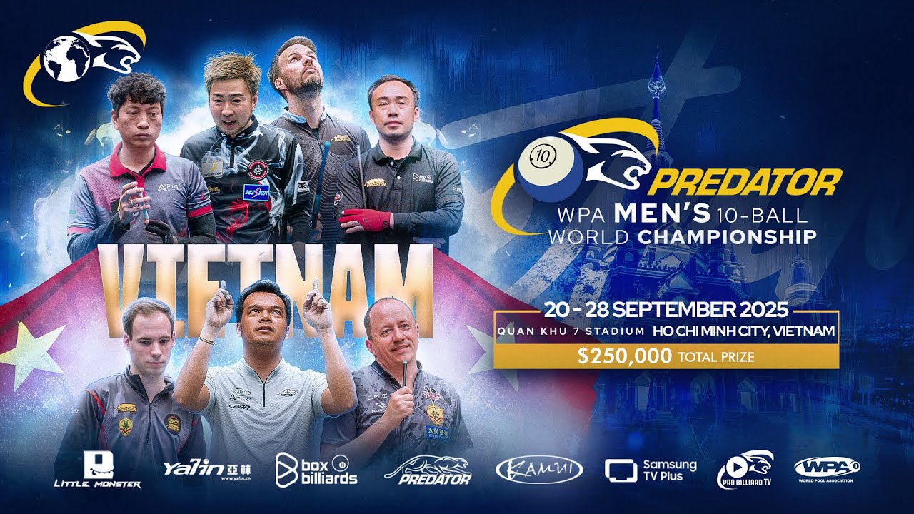 Table 1 ▸ Day 1 ▸ Predator WPA Men&rsquo;s 10-Ball World Championship ▸ Vietnam 2025