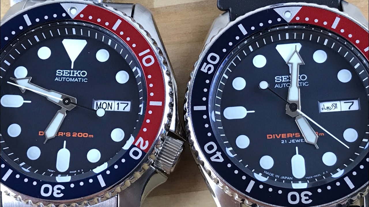 Seiko skx009 J vs K