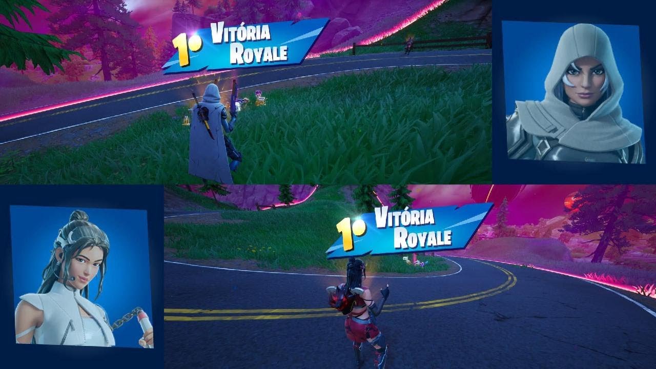 Fortnite_royale com a dupla B no controle