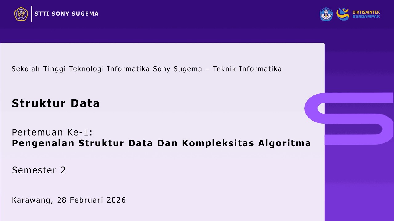 Pertemuan Ke-1 [Struktur Data]