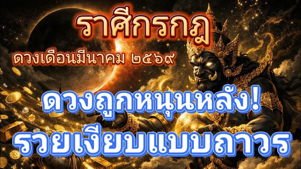 ราศีกรกฎ♋ดวงถูกหนุนหลัง!..รวยเงียบแบบถาวร🔮ดวงเดือนมีนาคม 2569!🪬💍👩‍❤️‍👨💒⛲🌳