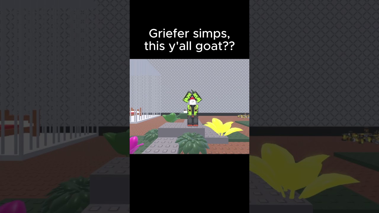Griefer fans this y'all goat??  #roblox #gaming #blocktales #robloxanimation