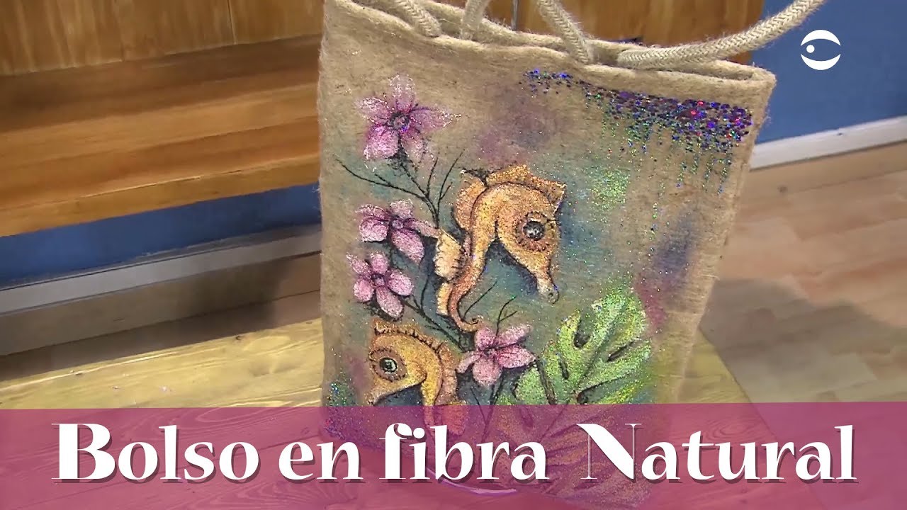 Aprenda y Venda - Bolso en fibra natural